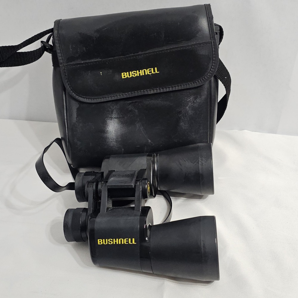 Bushnell Binoculars AG 13-1056 PK 10x50 Wide Angle Binoculars, w/ Black Case